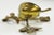 Metal Vintage Brass Fruit Motif Treasure Box or Ashtray For Sale - Image 7 of 8