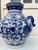 Vintage ceramic Vase. Add a touch of sophistication to your décor with our Chinoiserie Porcelain Blue and White Handle Jar...