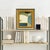 This is a new blue and green color-block painting inspired by mid-century modern design. The oil painting is done on a...