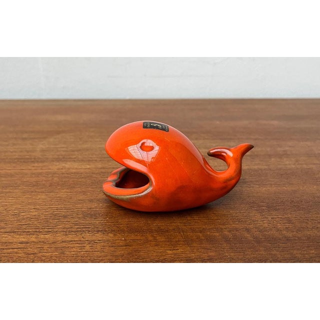 Ceramic Whale Figurine Ashtray from Ceramica D'Arte, Salerno, Italy, 1970s For Sale - Image 6 of 18