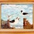 Aqua 1982 Vintage Coastal Impressionists Original Oil Painting, Pelicans on the Dock by Jay Brown For Sale - Image 8 of 10