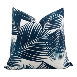 Yucca Woven Pillow Cover in Blue, 22x22 Pillow For Sale