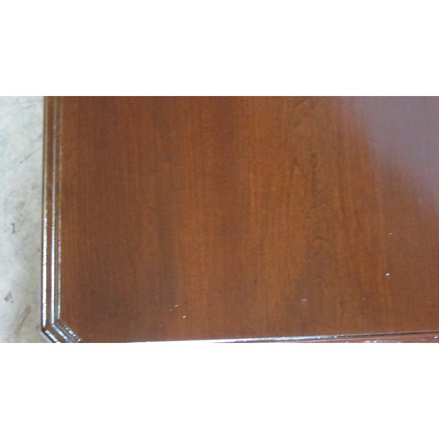 Brown 1980s Ethan Allen Georgian Court Cherry Nightstand Table For Sale - Image 8 of 10