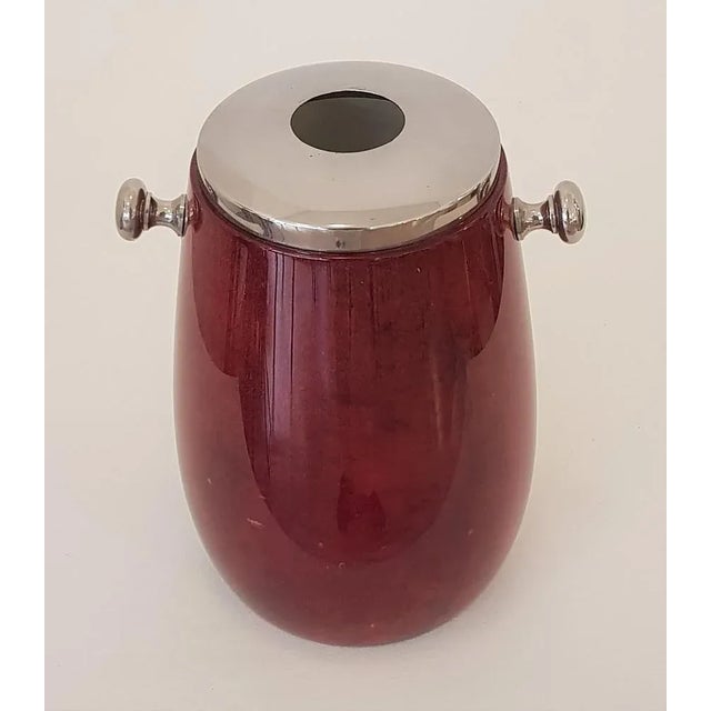 Red Aldo Tura Bottle Cooler, 1960s, Set of 2 For Sale - Image 8 of 8