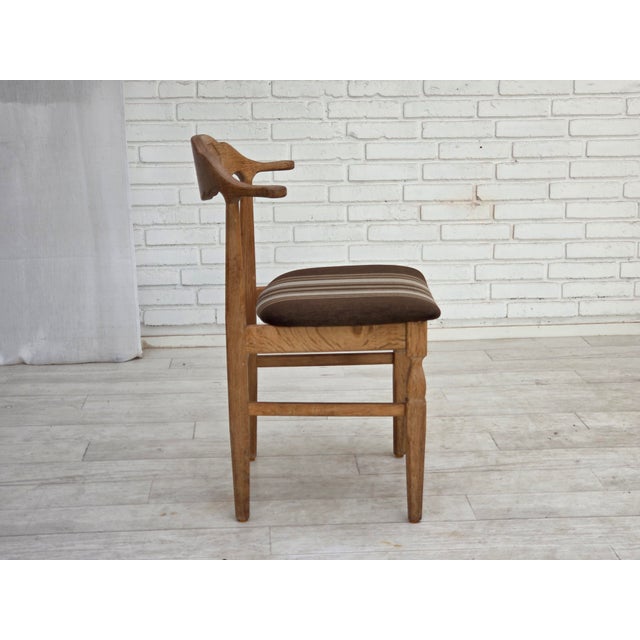 Danish Wool and Oak Chairs by Henning Kjærnulf, 1960s, Set of 4 For Sale - Image 14 of 18
