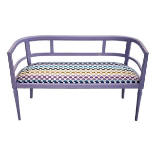 Vintage Bench in Beech, 1930s For Sale