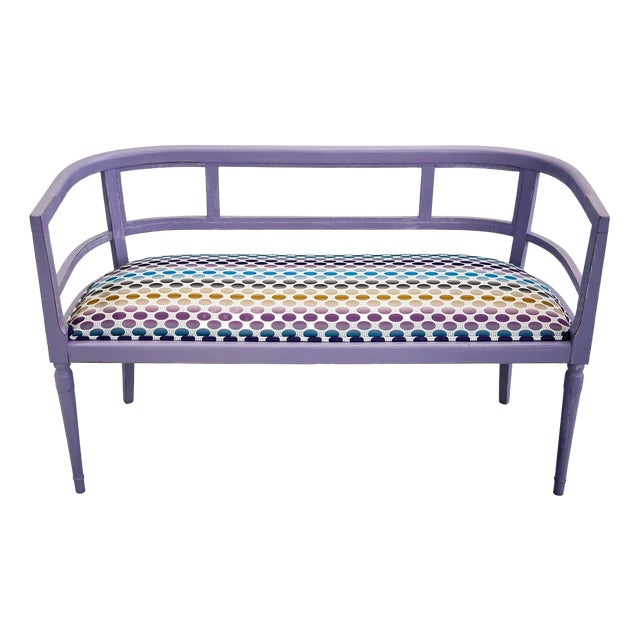 Vintage Bench in Beech, 1930s For Sale