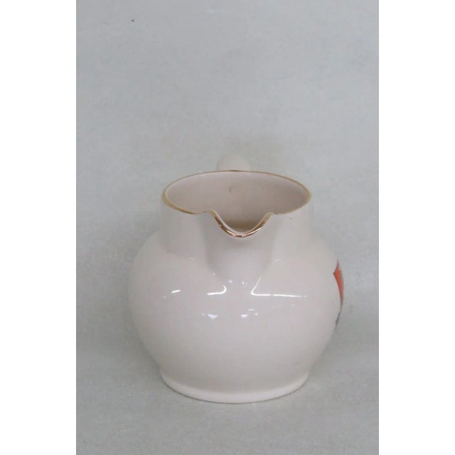 Wh Goss England Porcelain White Gold Folkestone Coat of Arms Creamer For Sale - Image 9 of 12