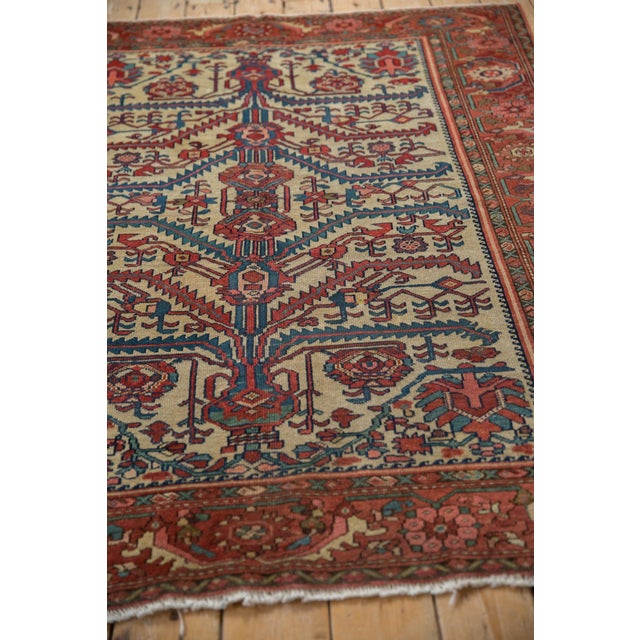 Antique Fine Malayer Square Rug - 4'11" x 6' For Sale - Image 10 of 11