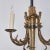 19th Century Gilded Bronze and Iron 3 Arm Chandelier For Sale - Image 5 of 6