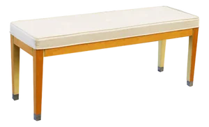 Upholstered Wooden Bench, 1990s