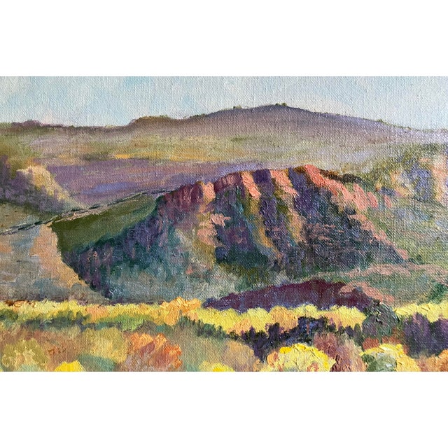 Realism Southwest Sedona Arizona Landscape Painting, Edith P. May, San Francisco Women's Artist Association, Framed For Sale - Image 3 of 12