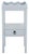 Darlyn Scalloped 1 Drawer Accent Table in Winter Sky For Sale - Image 9 of 9