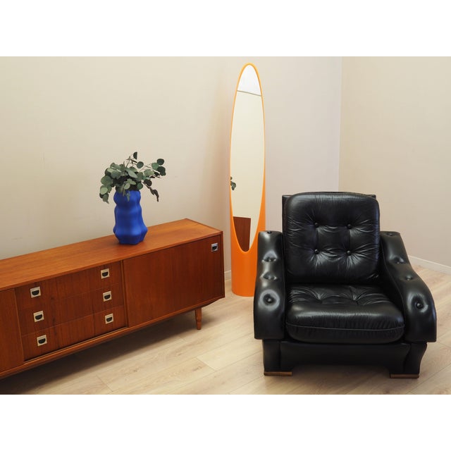 Italian Black Armchair, 1980s For Sale - Image 3 of 18