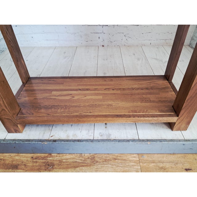 Vintage Country Oak Side Table, 1980 For Sale - Image 15 of 16