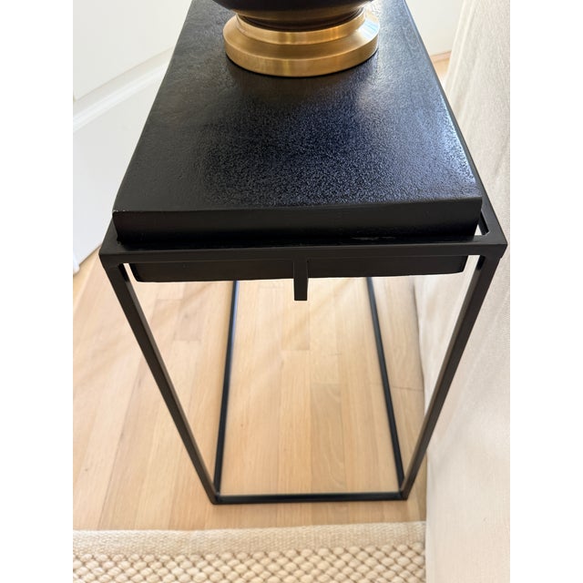 Pair Uttermost Telone Side Tables Narrow side tables with heft and style. 12.5” x 22” x 23”