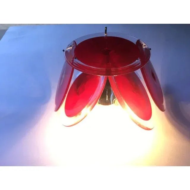 Murano Mazzega Style Glass Wall Sconce For Sale - Image 4 of 6