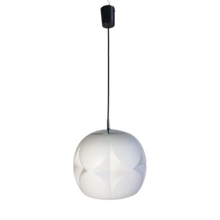 Opal Glass Pendant Light from Peill & Putzler, Germany, 1970s For Sale
