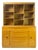 Mid-Century Modern Heywood-Wakefield Wheat "Encore" Solid Birch China Cabinet & Hutch – Model M593 (1952) For Sale