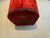 20th century trunk. Spanish style red velvet dome top. Great for storage.