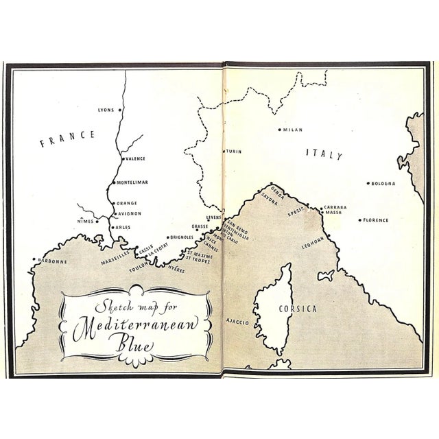 Traditional "Mediterranean Blue" 1950 Huddleston, Sisley For Sale - Image 3 of 10