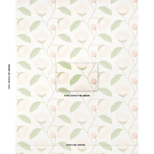 This soft stylized floral derives its open undulating pattern from our embroidered Celinda fabric. Printed to evoke the...