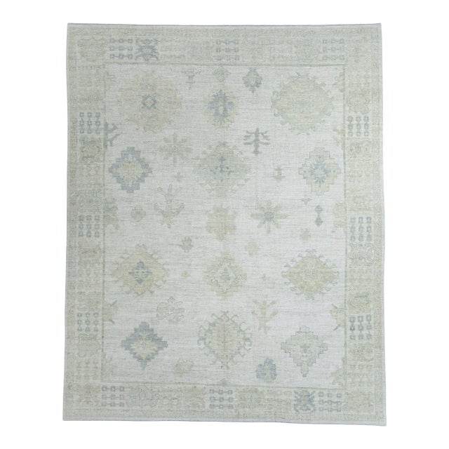 Turkish Oushak Rug 7'11" x 9'10" #20270 For Sale