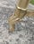 Brass Vintage Ethan Allen Oval Brass Glass Coffee Table For Sale - Image 8 of 11