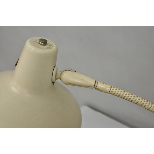 Vintage Acme Lite Beige Mid Century Modern Retro Adjustable Gooseneck Desk Lamp For Sale - Image 11 of 12