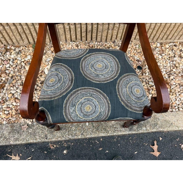 Vintage Ethan Allen British Colonial Regency Style Dining Chairs- Set of 6 For Sale - Image 12 of 12