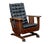 Antique Oak and Leather Rocking Chair, 1910 For Sale - Image 11 of 11