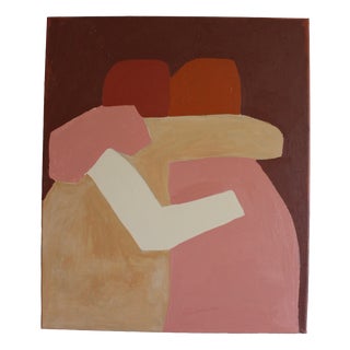 Bodasca, Don't Leave Me (Burgundy Version), 2026, Acrylic on Canvas For Sale