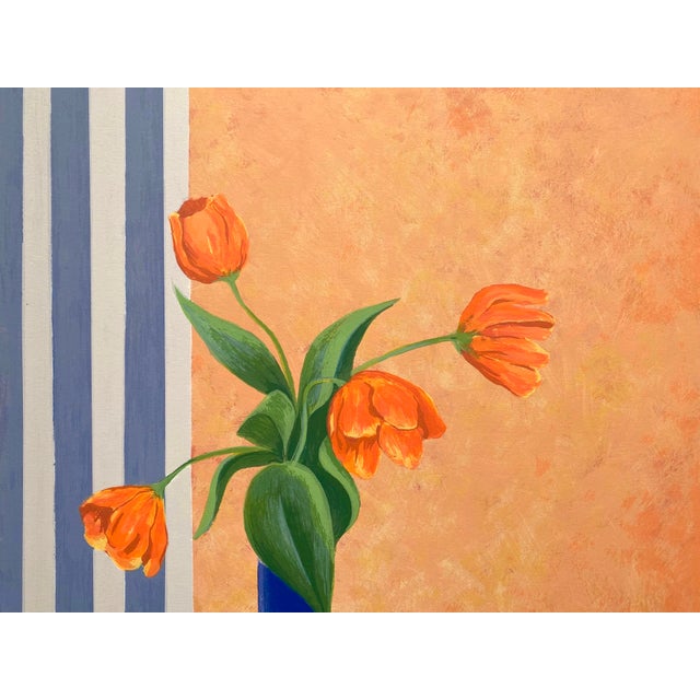 Carol Chapman Vintage 1994 Contemporary Limited Edition Framed Hand Signed Pop Art Silkscreen Print " Tulips for Nana " 1992 For Sale In Kansas City - Image 6 of 18