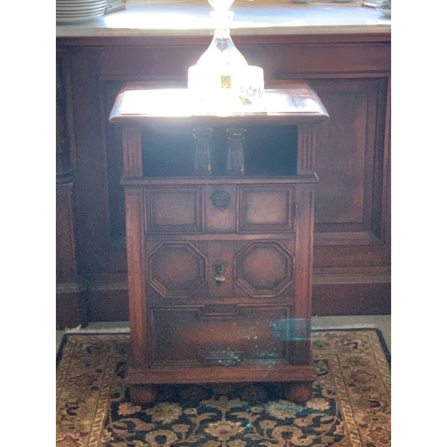 Antique Kittinger Jacobean Side Table Liquor Cabinet For Sale - Image 18 of 18