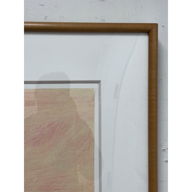 Abstract Circa 1995 Albert E. Smith Custom Framed Abstract For Sale - Image 3 of 12