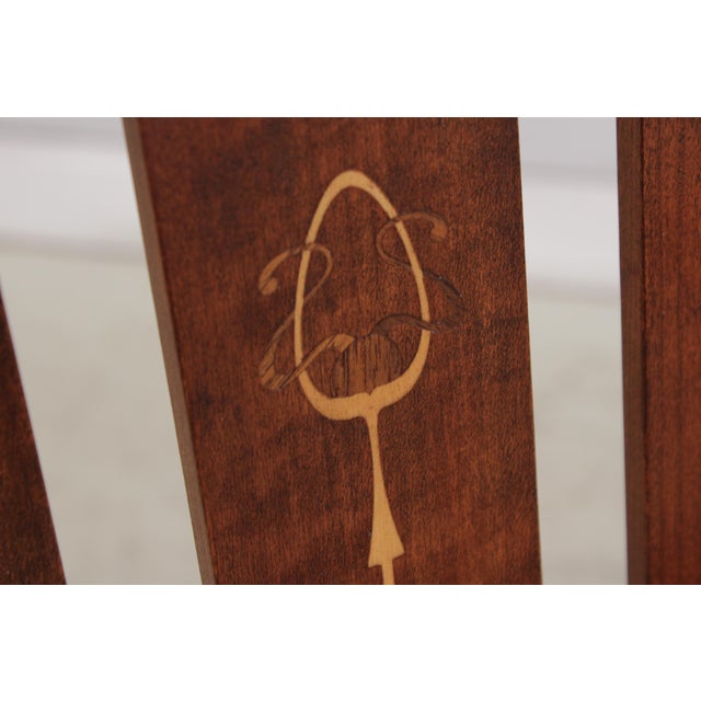 Brown Stickley Harvey Ellis Cherry Mission Style Settee For Sale - Image 8 of 18