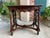 Antique French Sofa Hall Table Carved Oak Renaissance Revival Cherub End Table For Sale - Image 9 of 18