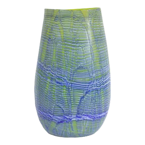 2001 Art Glass Vase Signed by Artist Rod Sounik