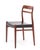 Gustav Bahus Alf Aarseth Gustav Bahus Model 145 Danish Dining Chairs Black Vinyl Seats Three Available For Sale - Image 4 of 15