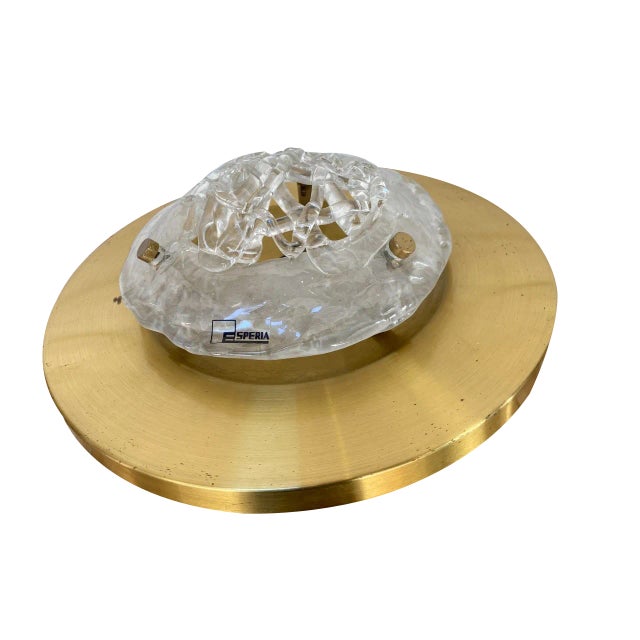 Small Pompeo Model Wall or Ceiling Lamp by Angelo Brotto for Esperia For Sale