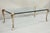 Vintage French Hollywood Regency Beveled Glass Bronze Cabriole Leg Coffee Table For Sale - Image 11 of 11