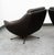 Metal Mid Century Danish Modern Lounge Chairs Swivel Brown Leather Armchair Vintage For Sale - Image 7 of 12