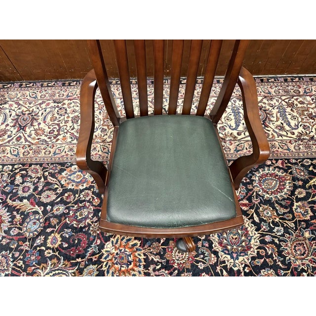 Classic English Office Chair For Sale - Image 6 of 9