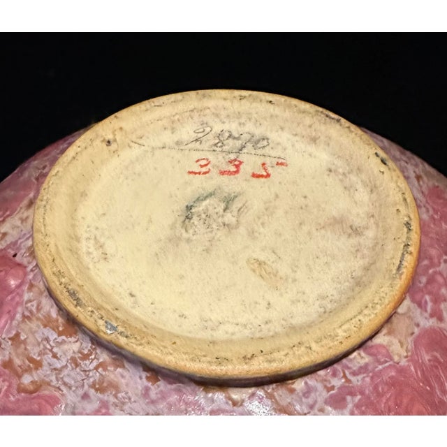 1910s Large Roseville Carnelian II Two-Handled Vase, 1920s For Sale - Image 5 of 6