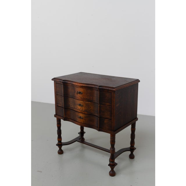 Antique Danish Oak Chest of Drawers, 1910s For Sale - Image 4 of 18