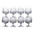 Vintage Rogaska Floral Cut Crystal Cognac Glasses Brandy Snifters - Set of 8 For Sale