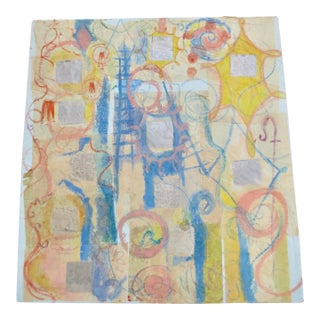 Collage of Mid-Century Modernist Painting For Sale