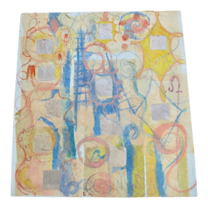 Collage of Mid-Century Modernist Painting