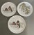 Set of 3 vintage Italian ceramic plates with hand painted bird motif. Beautiful addition to tablescape or plates have...
