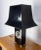 Mid-Century French Table Lamp in Black & Butterflies, 1970s For Sale - Image 3 of 10